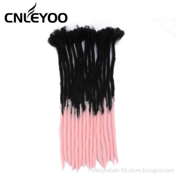 Factory 24 Inch New Dread Lock 15 Roots Straight Dread Lock Hair Extension Soft Dreads For Men Women Kids